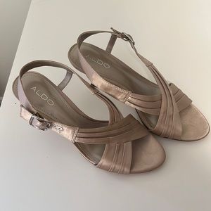 Size 40 ladies Aldo heeled sandals